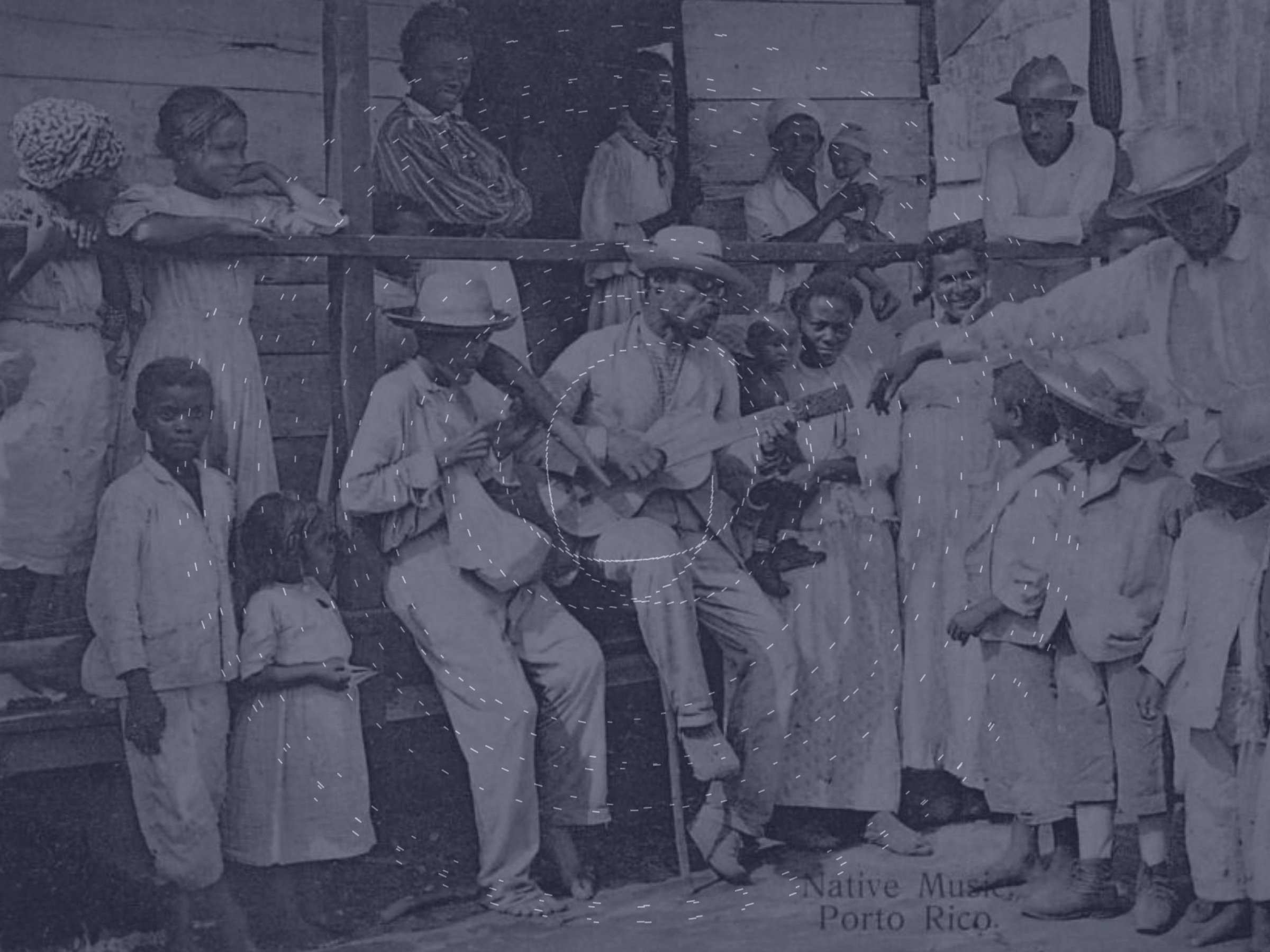 Native music, Porto Rico — archival photo